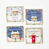 Set o 4 Mat Diod Nadolig Llawen 7XS963 Pk 4 Christmas Coasters