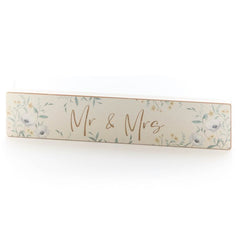 Wedding Engraved Mr and Mrs Plaque|Addurn Mr a Mrs