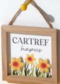 Cartref Hapus Hanging Plaque|Addurn Cartref Hapus