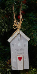 Nadolig Llawen House Decoration (Grey)|Addurn Tŷ Nadolig Llawen (Llwyd)