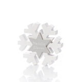 Welsh Christmas Snowflake Block|Addurn Nadolig Pluen Eira 8XA184 