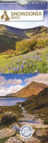 Snowdonia Slim 2024 Calendar|Calendr Eryri 2024