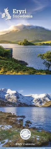 Snowdonia Slim Calendar 2027|Calendr 2027 Eryri