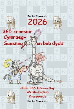 2026 365 croesair Cymraeg-Saesneg Un bob dydd