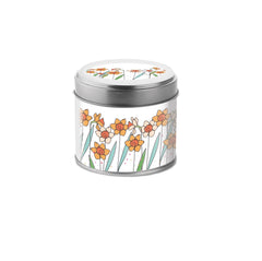 Daffodil Tin Candle |Cannwyll Cennin Pedr