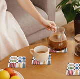 Mat Diod Carthen Amryliw Multi Coloured Coaster 5016886025193