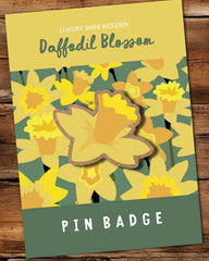 Daffodil Blossom Pin Badge|Bathodyn Pin Cennin Pedr yn Blodeuo