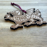 Welsh Dragon Christmas Decoration|Addurn Nadolig Llawen Draig