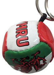 Wales Football Keyring|Cylch Allweddi Pel-droed