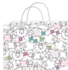 Sheep Tote Gift Bag | Bag Anrheg Defaid (Llydan)