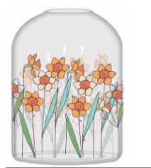 Daffodils Bud Vase|Fâs Blodau Cennin Pedr