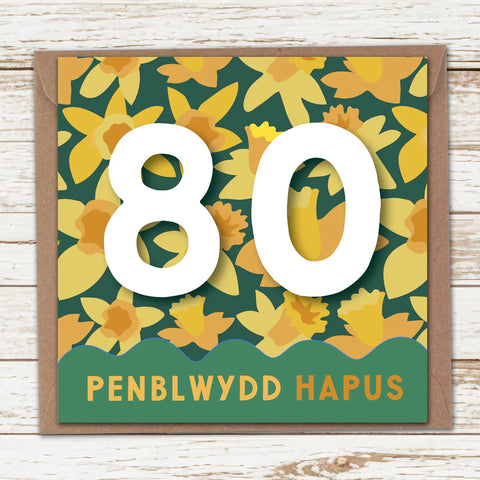 Penblwydd Hapus 80