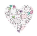 Sheep Heart Coaster|Mat Diod Defaid