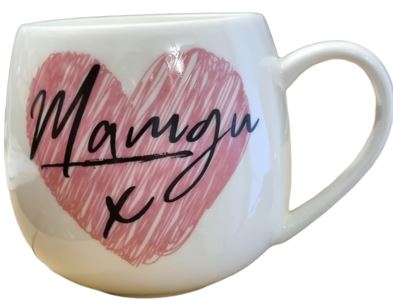 Mamgu Pink Heart Mug|Mwg Mamgu Calon Pinc
