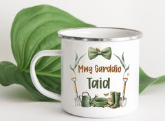 Mwg Garddio Enamel Mug|Mwg Garddio Enamel
