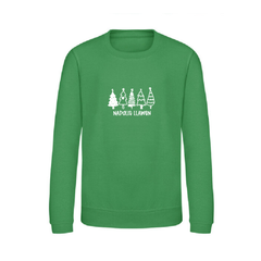 Nadolig Llawen Christmas Trees Sweatshirt (Green)|Siwmper Coed Nadolig Llawen (Gwyrdd)