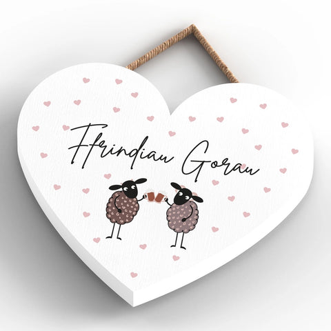 Ffrindiau Gorau Hanging Plaque|Addurn Calon Ffrindiau Gorau