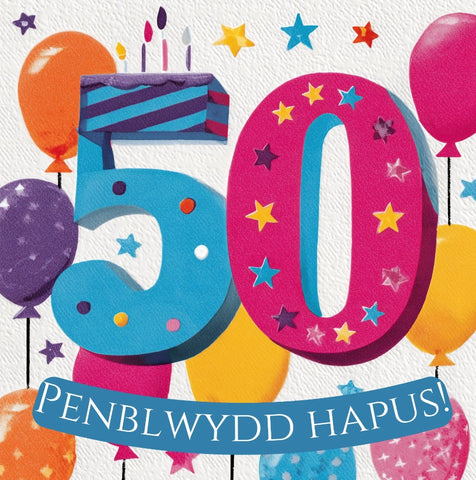 Penblwydd Hapus 50
