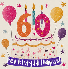 Penblwydd Hapus 60