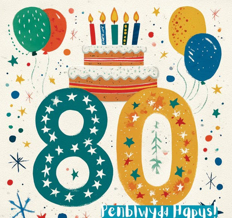 Penblwydd Hapus 80