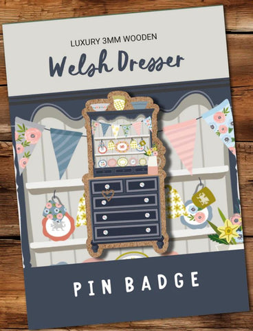 Welsh Dresser Pin Badge|Bathodyn Pin Dresel Gymreig