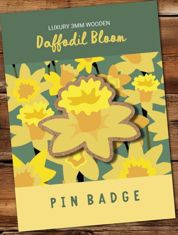 Daffodil Bloom Pin  Badge|Bathodyn Pin Cennin Pedr