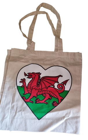Wales Heart Shopping Bag|Bag Siopa Calon Cymru