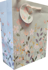 Delicate Flowers Medium Gift Bag | Bag Anrheg Canolig Blodeuog