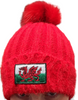 Wales Flag Red Bobble Hat|Het Gynnes Cymru Coch