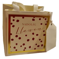 Nadolig Llawen Small Gift Bag | Bag Anrheg Nadolig Llawen Bach