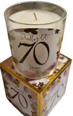Penblwydd Hapus 70 Candle|Cannwyll Penblwydd Hapus 70