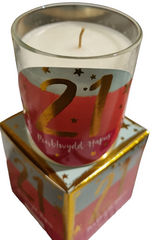Penblwydd Hapus 21 Candle|Cannwyll Penblwydd Hapus 21
