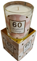 60th Birthday Candle|Cannwyll 60 o flynyddoedd arbennig