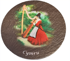 Slate Welsh Anthem Coaster|Mat Diod Llechan Anthem Cymru