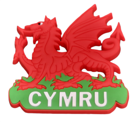 Welsh Red Dragon Cymru Magnet|Magned Draig Goch Cymru