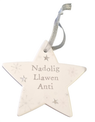 Nadolig Llawen Anti Star Hanger | Addurn Seren Nadolig Llawen Anti