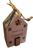 White Nadolig Llawen House Hanger |Addurn Tŷ Nadolig Llawen (Gwyn)