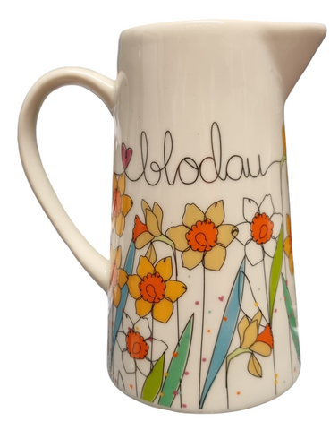 Blodau Large Jug (Daffodils)|Jwg Blodau (Cennin Pedr)