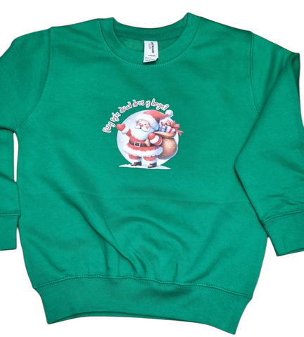 Pwy Sy'n Dwad Dros y Bryn Sweatshirt (Kids)|Siwmper Pwy Sy'n Dwad Dros y Bryn (Plant)