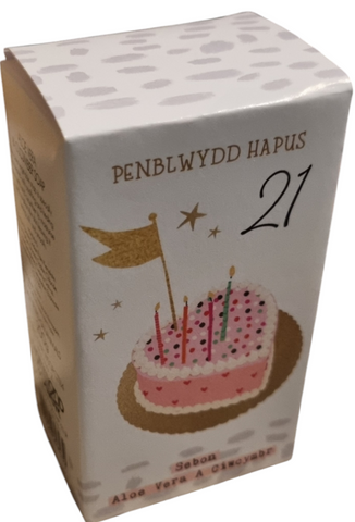 Penblwydd Hapus 21 Soap |Sebon Penblwydd Hapus 21