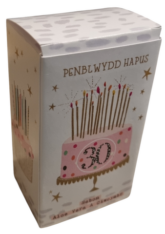 Penblwydd Hapus 30 Soap |Sebon Penblwydd Hapus 30