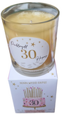 Cannwyll Penblwydd Hapus 30 Candle, WCAPCT115