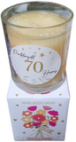 Penblwydd Hapus 70 Candle|Cannwyll Penblwydd Hapus 70