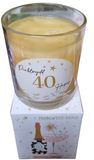 Cannwyll Penblwydd Hapus 40 Candle WCAPCT101