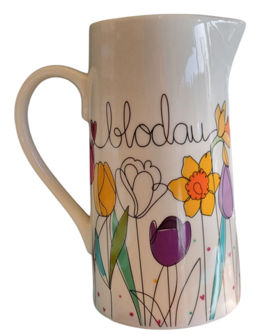 Blodau Extra Large Jug (Tulips) |Jwg Blodau (Tulips)