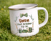 Prif Arwddwr Ty Ni Enamel Mug|Mwg Enamel Prif Arddwr Ty Ni Personol