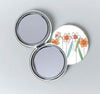 Daffodil Round Compact Mirror|Drych Cennin Pedr