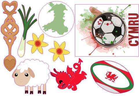 Wales Stickers|Sticeri Cymru