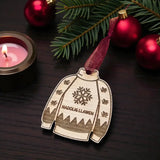 Welsh Christmas Jumper Decoration – Nadolig Llawen|Siwmper Pren Nadolig Llawen