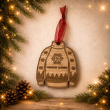 Welsh Christmas Jumper Decoration – Nadolig Llawen|Siwmper Pren Nadolig Llawen